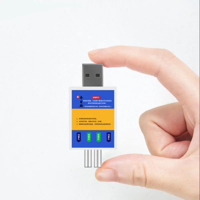 Новинка 2021 USB-зарядное устройство ODJ с 4 отверстиями и 2 перезаряжаемыми батареями