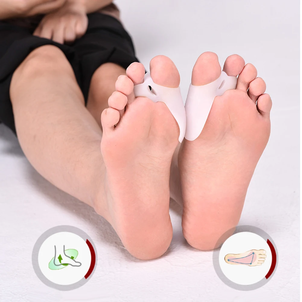 Разделители для пальцев ног с двойным отверстием корректоры вальгусной