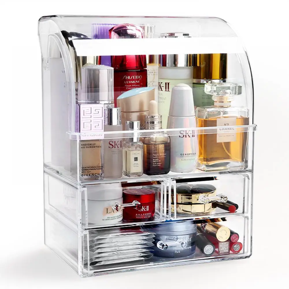 

1 PC Cosmetic Storage Box Drawer-Type Lipstick Makeup Organizer Cosmetics Storage Rack Fashion Helf Display Stand High Capacit