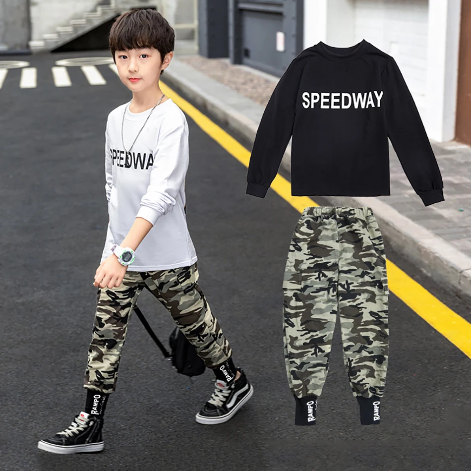 

5-12 Years Boys Sportsuit Set Two-piece Spring Autumn Kids Long Sleeve Clothing Fashion Casual Children Clothes Boys Set