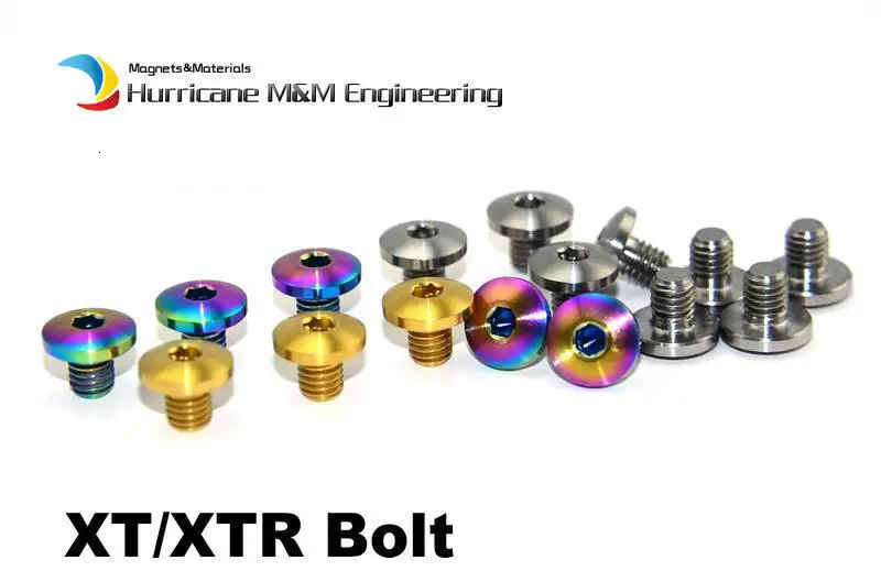 M5 титановый болт для XT/XTR M800 масляный тормоз титановое покрытие винт для шоссейного и горного велосипеда Ti крепеж TC4 упаковка из 4 штук
