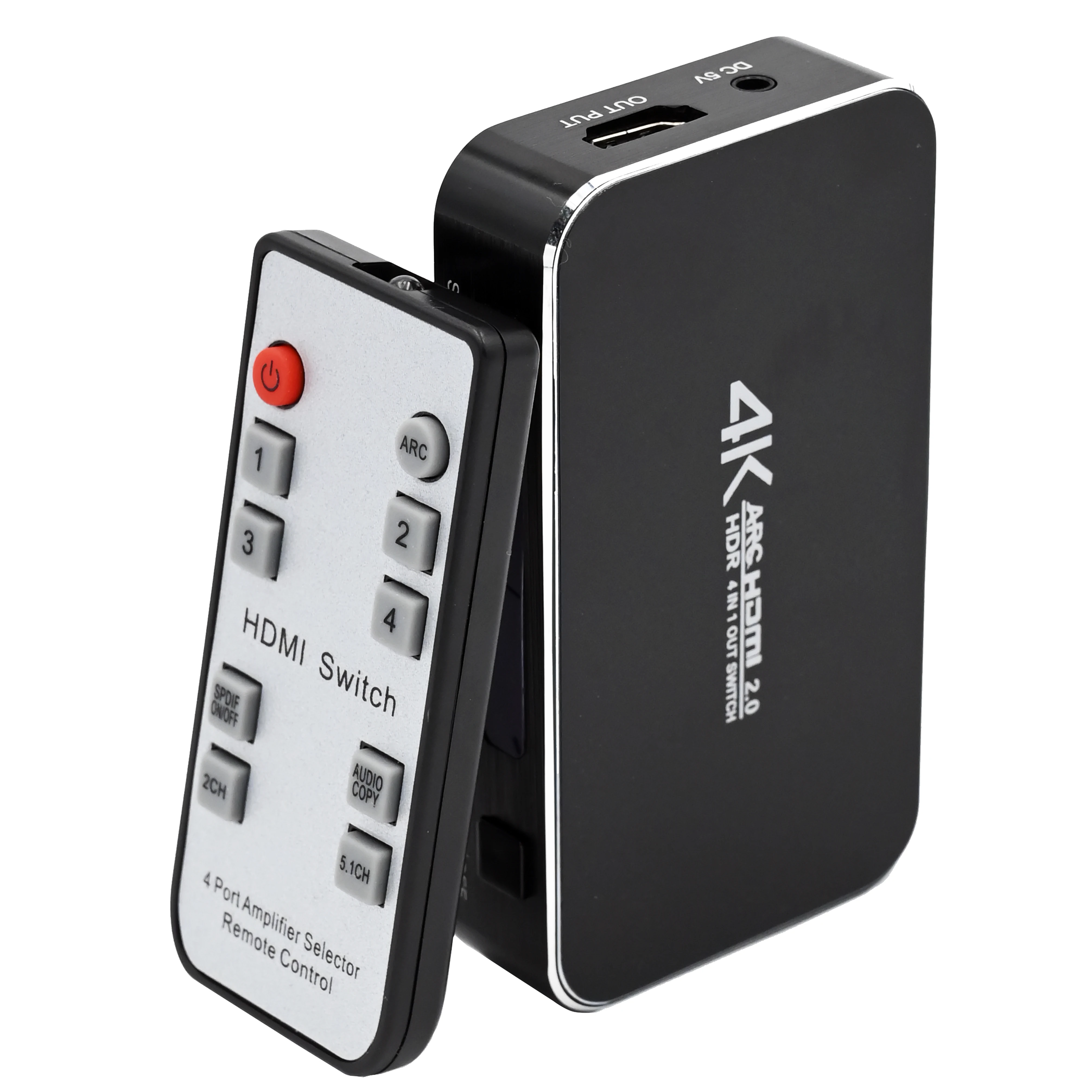 HDMI переключатель 4x1 4K @ 60 Гц аудио оптический TOSLINK Ultra HD 4 порта 1080p 3D для Xbox PS4 Blue Ray