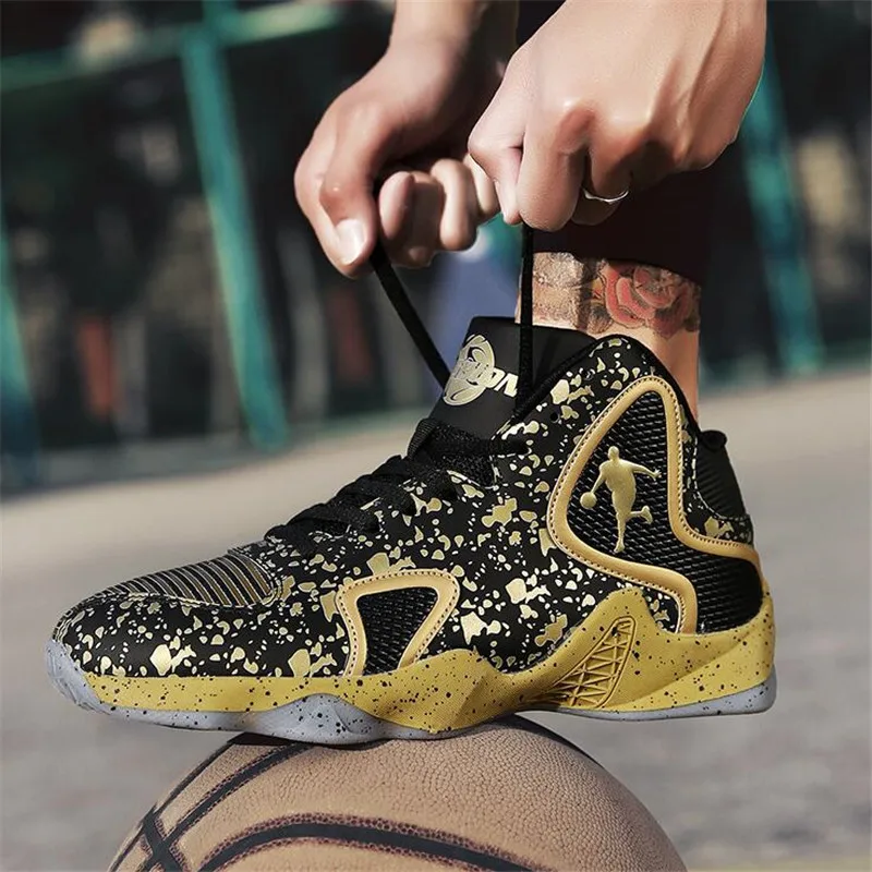 

Shockproof Basketball Shoes Men Women Breathable Outdoor Trainers Couple Sport Jogging Shoes Training Basketball Sneakers Men