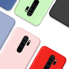 Liquid Silicone Case For Xiaomi Redmi 9T Note 9T Case For Redmi Note 9 9S 8 Pro Cover For Xiaomi Mi Note 10 Protective Bumper