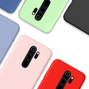 liquid silicone case for xiaomi redmi 9t note 9t case for redmi note 9 9s 8 pro cover for xiaomi mi note 10 protective bumper free global shipping