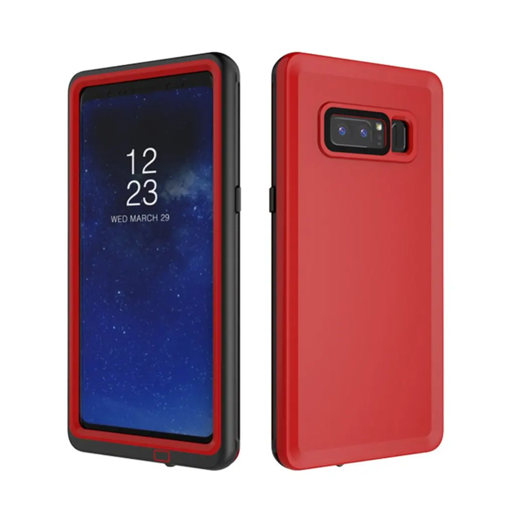 PC Frame Phone Protective Case Cover For Samsung Galaxy note8 Waterproof Shockproof full shell Mobile cover |