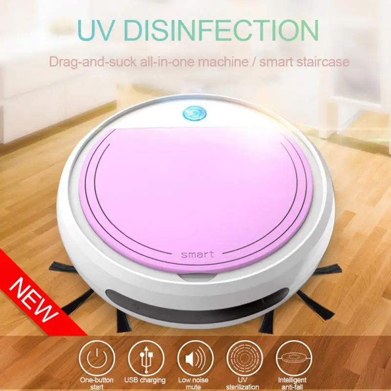 

3-In-1/4-In-1 Smart Sweeping Robot Vacuum Cleaner Floor Edge Dust Clean Auto Suction Sweeper Multifunctional Robot