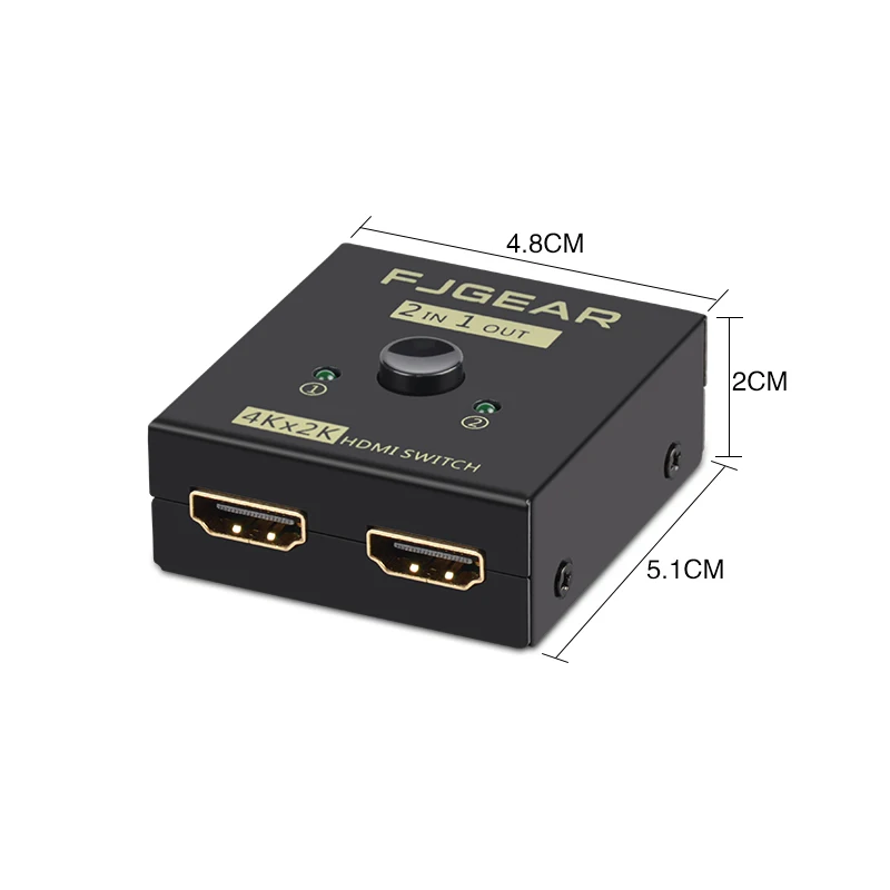 HD HDMI Switcher Two 2 in 1 out Splitter 4K Computer Monitor Split-Screen Device | Электроника