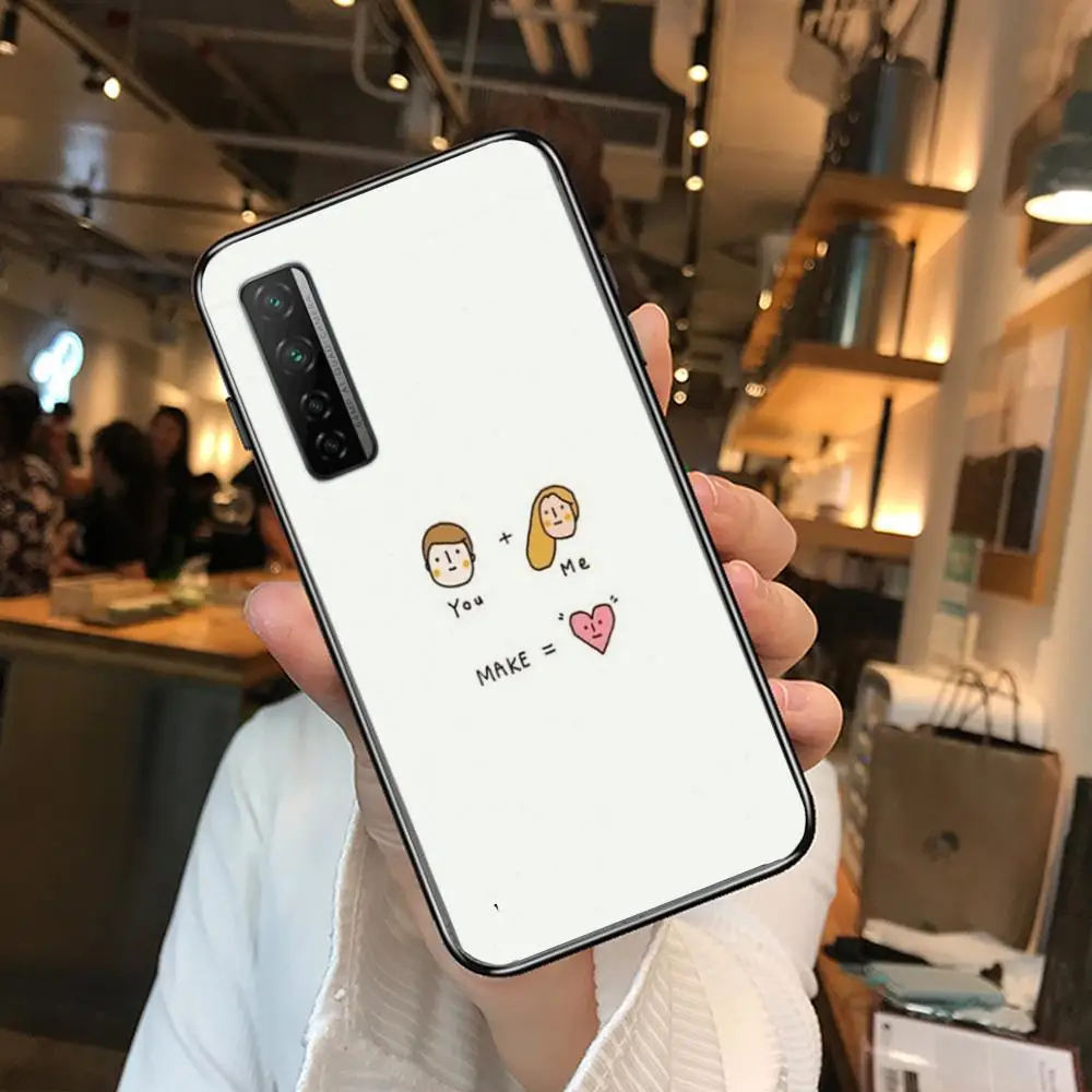 

Star Girl Phone Case For Huawei mate 40 30 10 20 40 8 9 Lite Z Pro Black Etui 3D Coque Painting Hoesjes 5g black