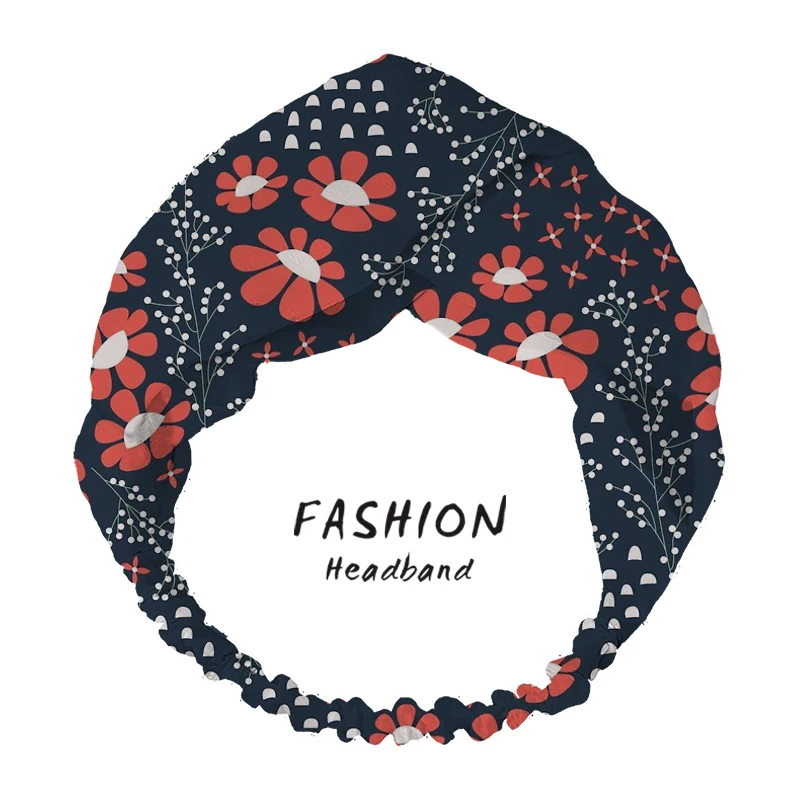 

2021 Flower Garden Women Bandanas Headband Turban HairBands Head Wrap Hair Headband for Women Elastic Hair Bands hair accesories