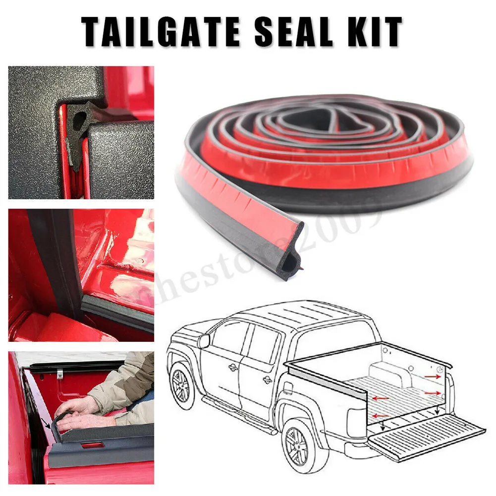 

300cm Universal Tailgate Seal Kit For Toyota Hilux SR5 SR Rubber UTE Dust TAIL GATE Tailgate Seal (Dual-adhesive Is Included.)