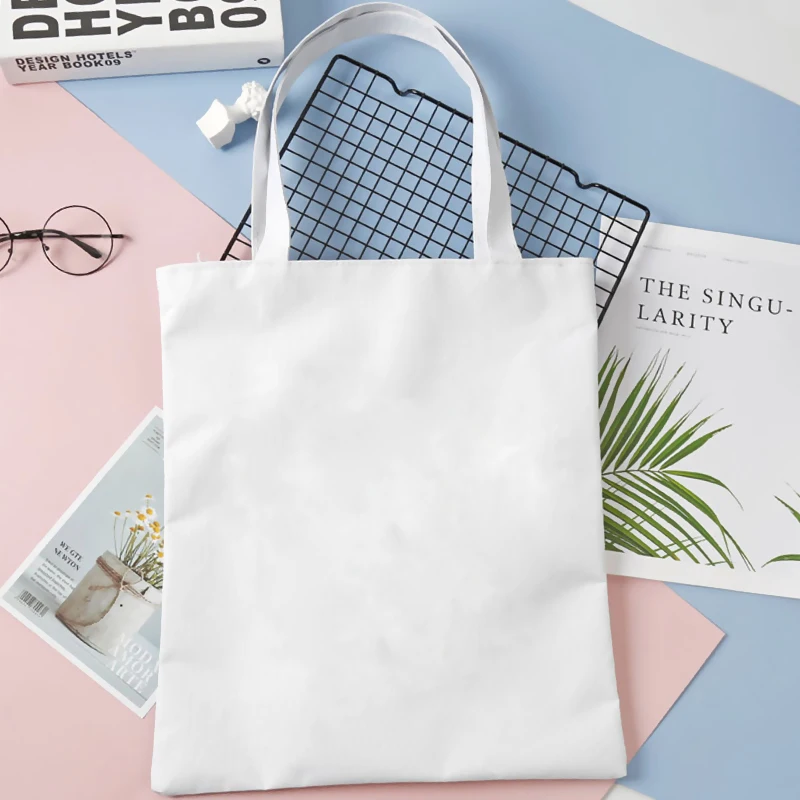 

Danganronpa shopping bag grocery shopper bolsas de tela cotton tote handbag bag woven foldable bolsa compra shoping sacolas