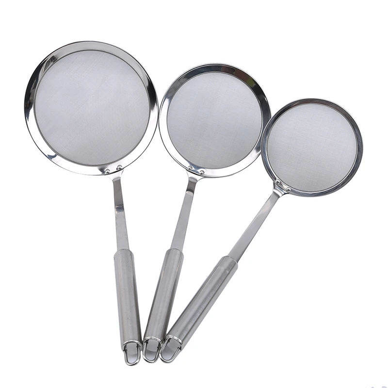 Multi-functional Filter Spoon Stainless Steel Fine Mesh Wire Oil Skimmer Strainer Fried Food Net Kitchen Gadgets Cook Tools | Дом и сад