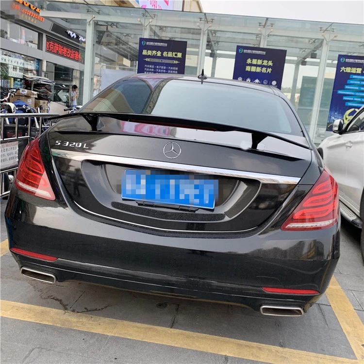 Спойлер для W221 2011-2017 Mercedes-Benz W222 S-class S300 S350 спойлер NF ABS пластик Материал заднее