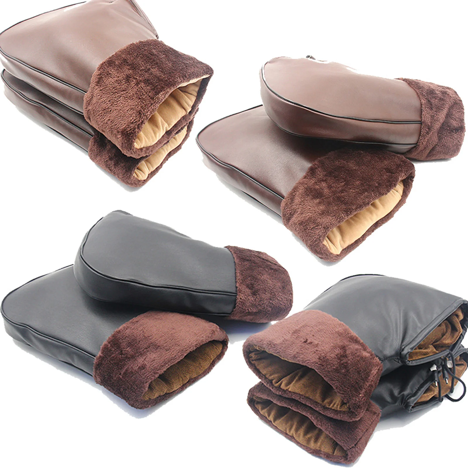 

Motorcycle Handlebar Gloves Heating Grip Covers Muffs For Motorcycle Electrocar Electric Scooter Bicycle Cycling