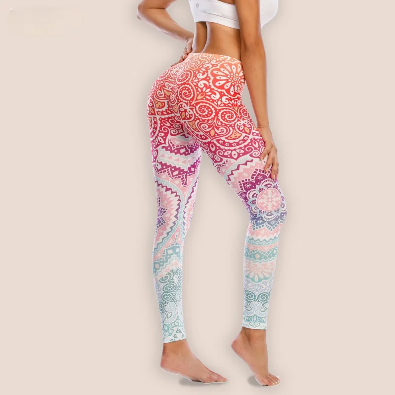 

Sexy Fitness Leggings Ladies Printed Leggings Mujer Elastic Leggings Anti-cellulite Push Up Soft Pants Slim Leggings