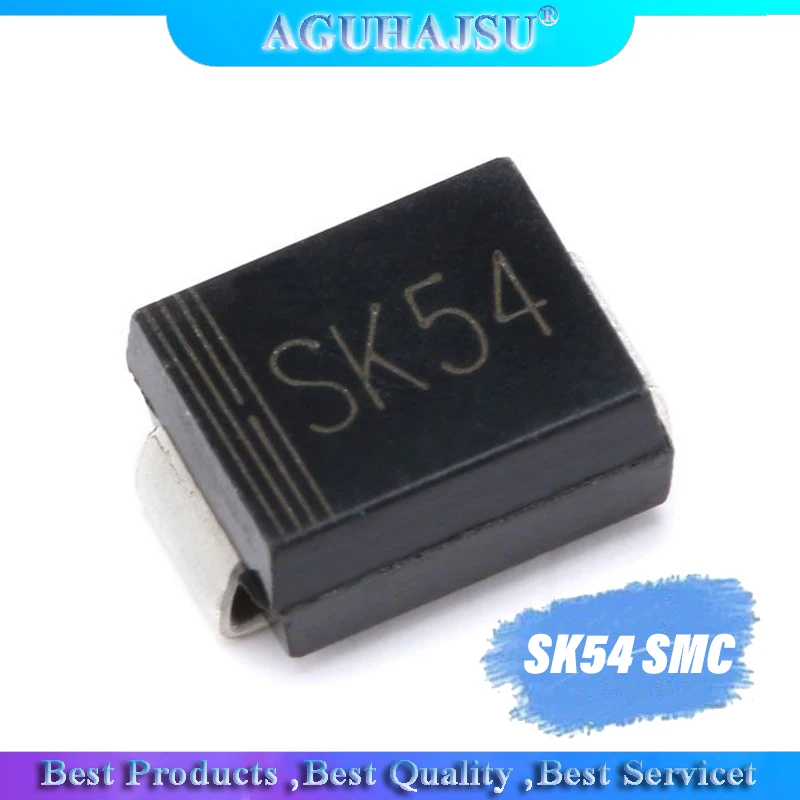 10 шт./лот Диод Шоттки SMD SK54 5А/40В SMC (тип C) оригинальный с поддержкой по умолчанию|diode