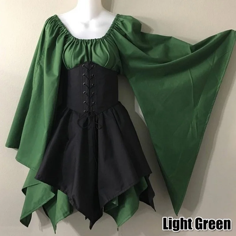 Женский винтажный костюм Elven Renaissance платье принцессы для костюмированной