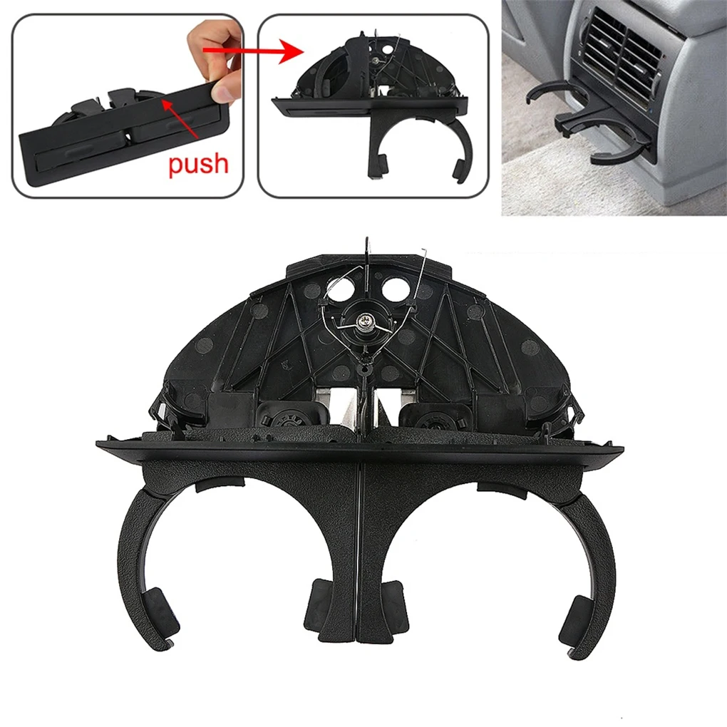 Car Rear Cup Holder Bracket Dual Hole Plastic Center Console Replacement Auto Accessories For BMW E39 1997-2003 | Автомобили и