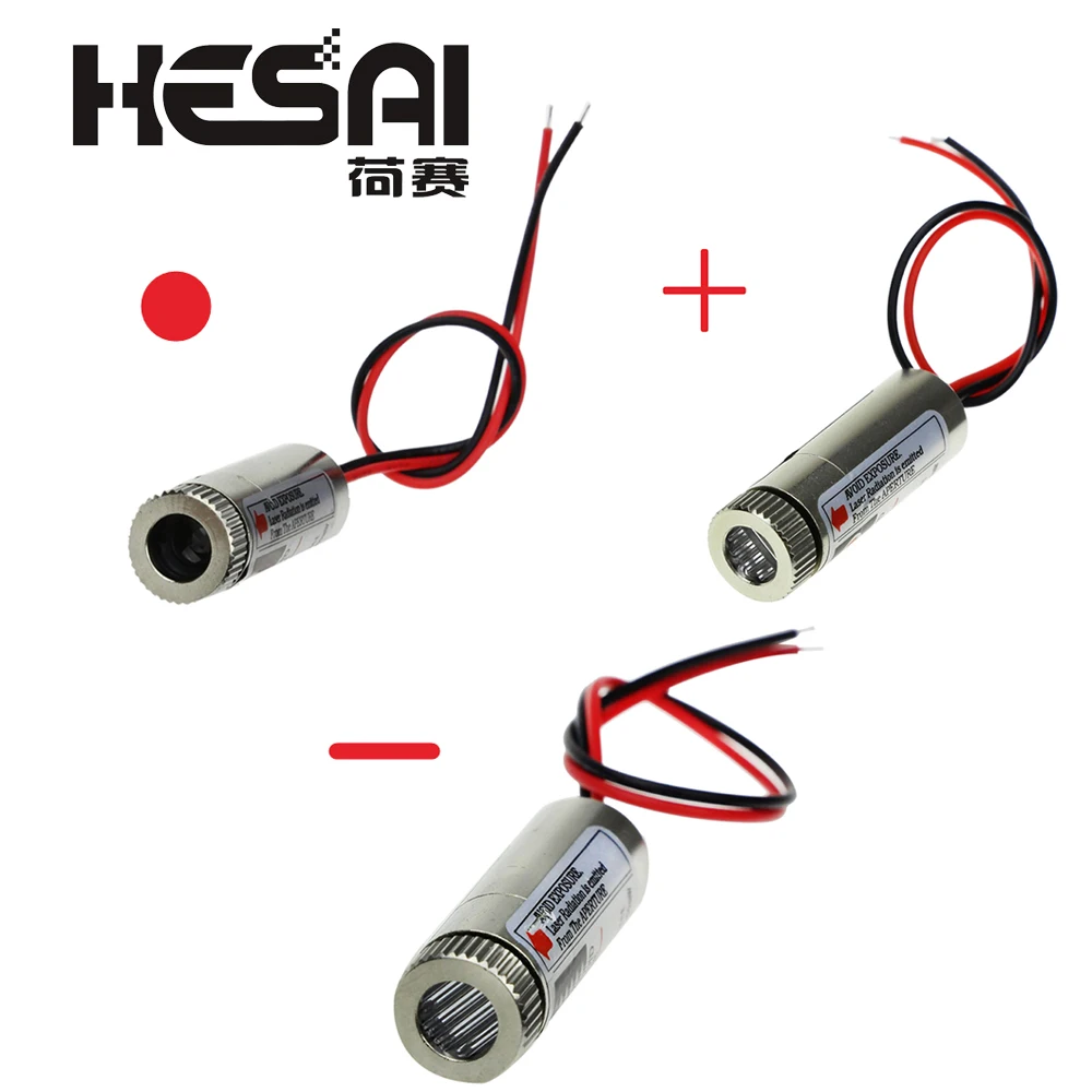 

650nm 5mW Red Point / Line / Cross Laser Module Head Glass Lens Focusable Industrial Class