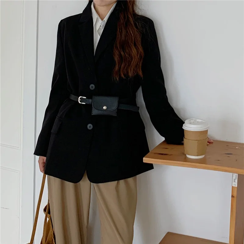 

Ladies high fashion streetwear Tailored Blazer Jacket peacock Blue British style female blazers