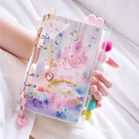 ins girl loose leaf unicorn ocean cherry blossoms series spiral travelers notebook 6 hole cute removable diary gift suit a5 a6