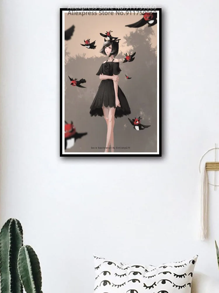 Японское аниме черный клевер Secre Малый хвост рога Картина на холсте