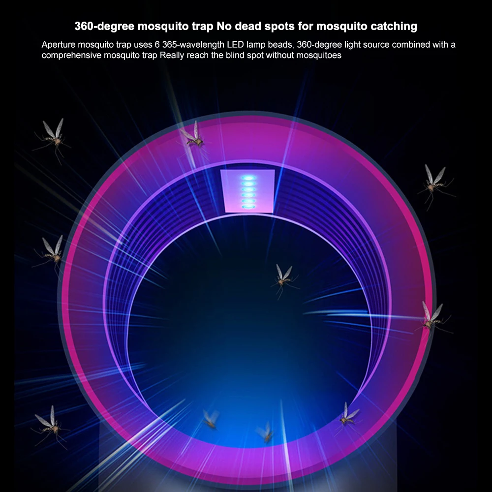 Светодиодная лампа убийца от комаров УФ ночник светильник USB насекомые Zapper