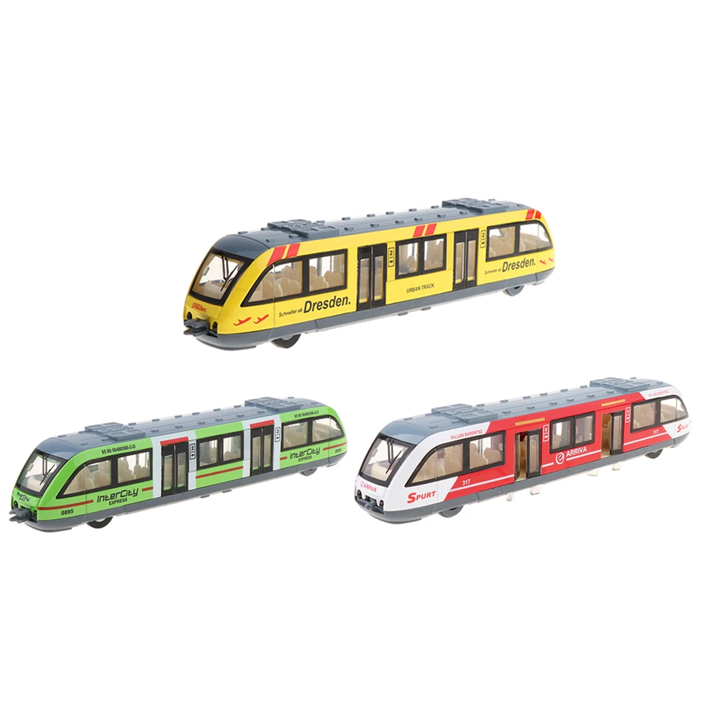 

Cool Pull Back City Rail Transit Trolley Bus Toy Kids Vehicles Playset Xmas Gift