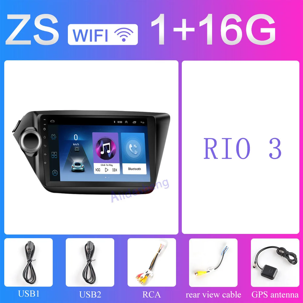 ZS 1G RIO3 Android 2G Оперативная память 32G Встроенная память Автомобиль Радио мультимедийный проигрыватель навигации gps для KIA RIO 3 4 2010 2011 2012 2013 - Цвет: ZS 1G RIO3