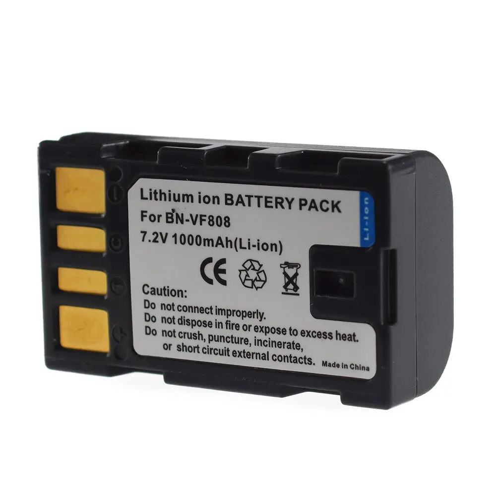 BN-VF808 VF808U батарея для JVC Everio GZ-MG230 MG230U MG155 HD300BU HD320BU MG670BU MG680BU MS100U видеокамера/Mini DV DATA |