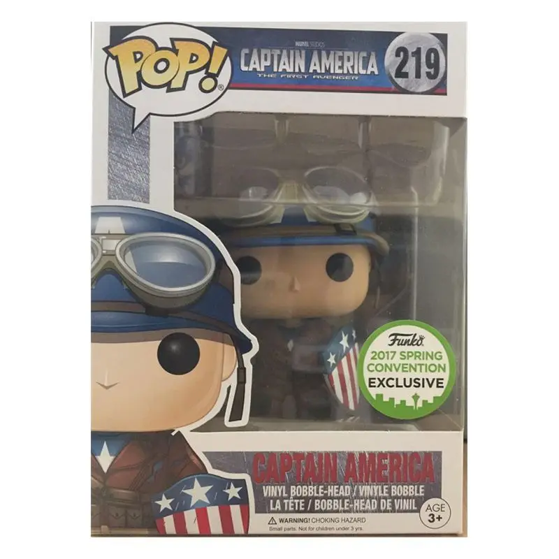 

Marvel Avengers Limited Edition FUNKO POP Capitão América modelo feito à mão para decoração de boneca