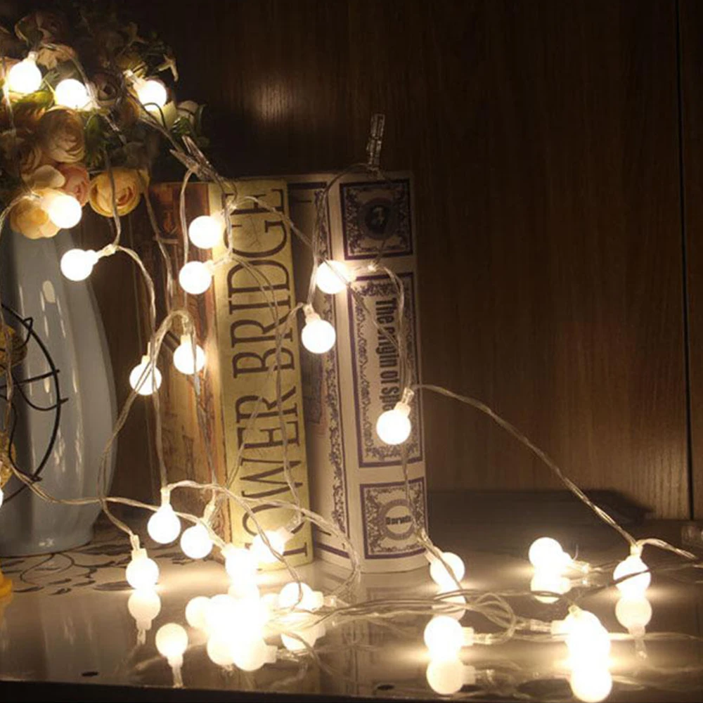 10M100 светодиодный гирлянда Рождественский шар световая водонепроницаемая