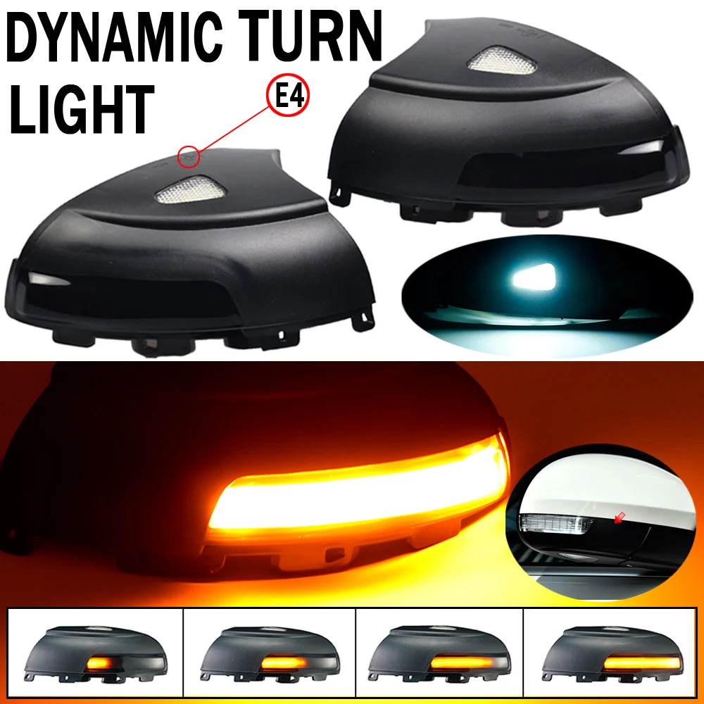 

For VW Tiguan MK1 2008-2016 Sharan 2012-2015 LED Dynamic Car Blinker Side Mirror Marker Turn Signal Lights Lamp Accessories