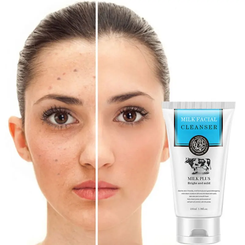 Очищающее средство для лица с молоком питательное очищающее пена увлажнение