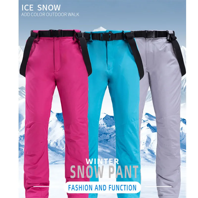 -30 Водонепроницаемые унисекс брюки для снега для мужчин и женщин, уличная спортивная одежда, подвесные брюки, одежда для сноуборда, нагрудни... от AliExpress RU&CIS NEW