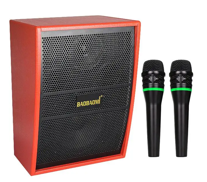 red Портативный UHF Bluetooth беспроводной микрофон B9 встроенный усилитель мощности многофункциональный адаптер питания трансляционная Колонка Регулируемый бас и ВЧ - Цвет: red