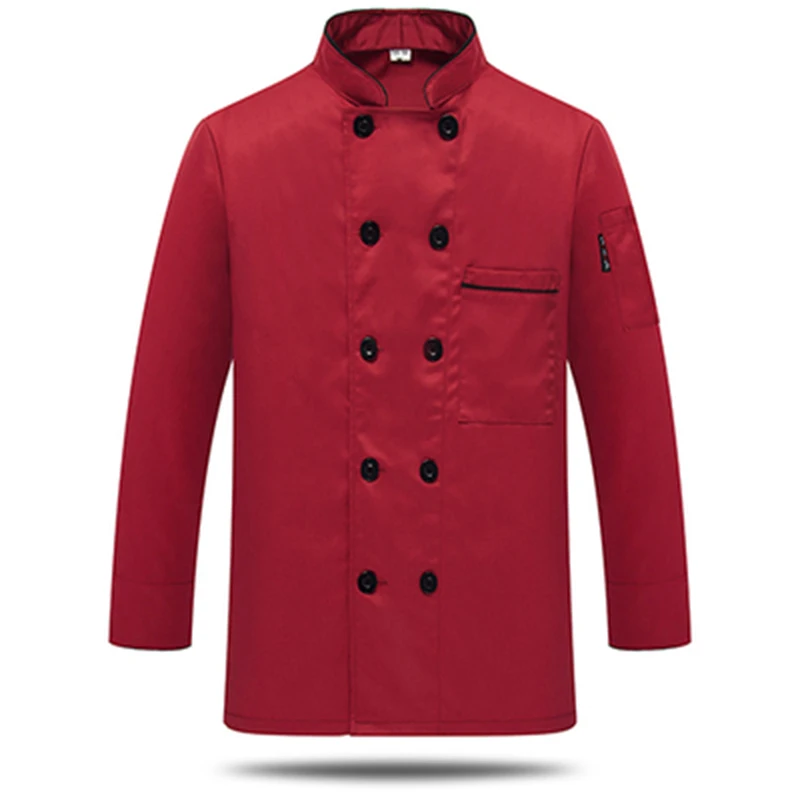 Western Hotel Chef Jacket Food Service Long Sleeved Restauant Uniform Double Breasted Clothing Kitchen Cook Wear 89|cook wear|chef jacketchef