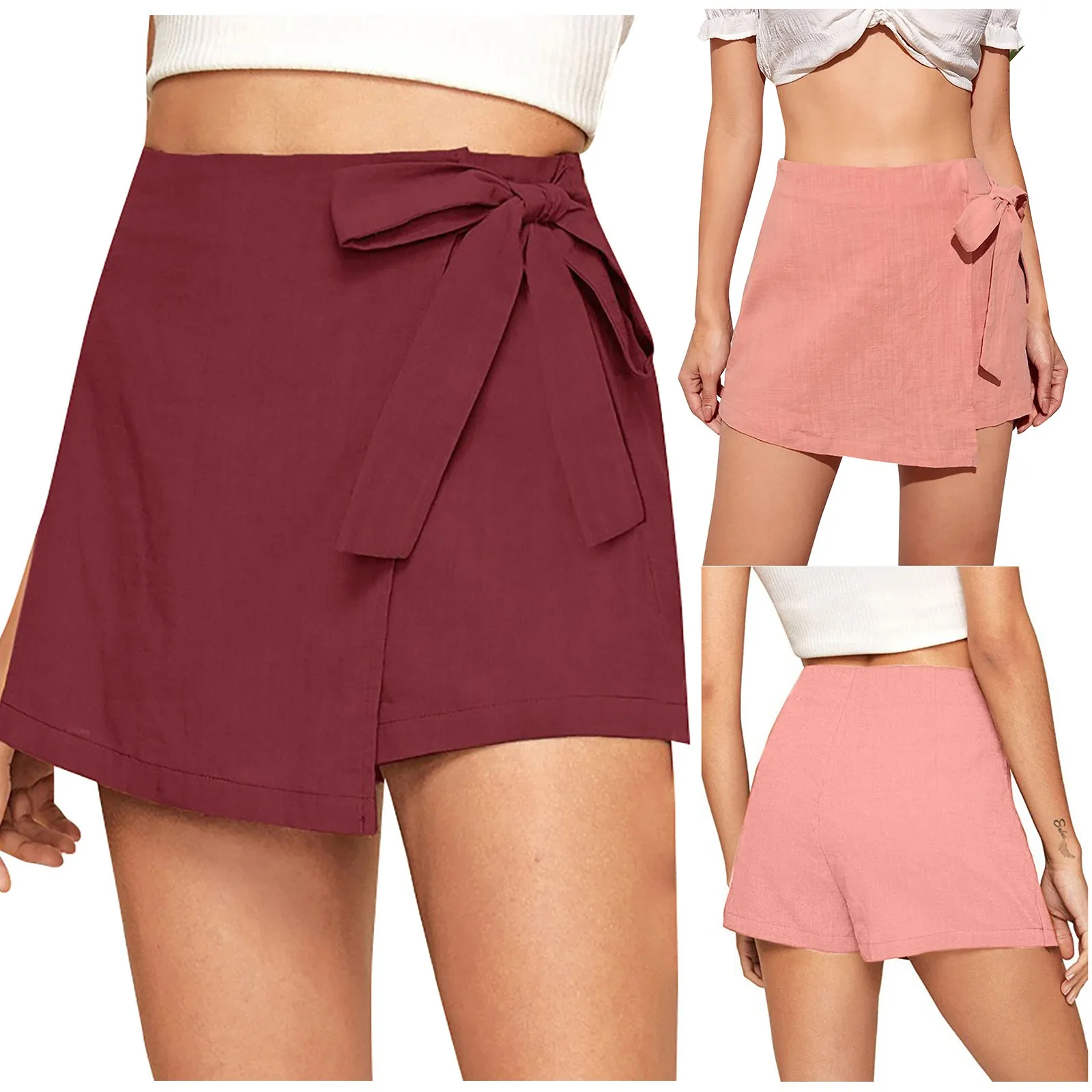 

2021 New Women Sexy Tender Fashion Short Skirt Hight Waist Pure Color Skirt Summer Elastic Short Skirt femme Faldas Mujer Moda