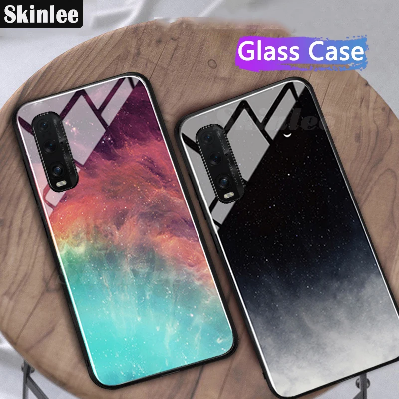 Чехол для телефона Skinlee OPPO Find X2 Pro чехол из закаленного стекла с дизайном