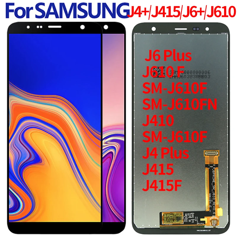 Сенсорный ЖК дисплей в сборе для Samsung Galaxy J6 + 2018 Plus J610 J610F SM J610F/DS J4 J415 J415F|Экраны