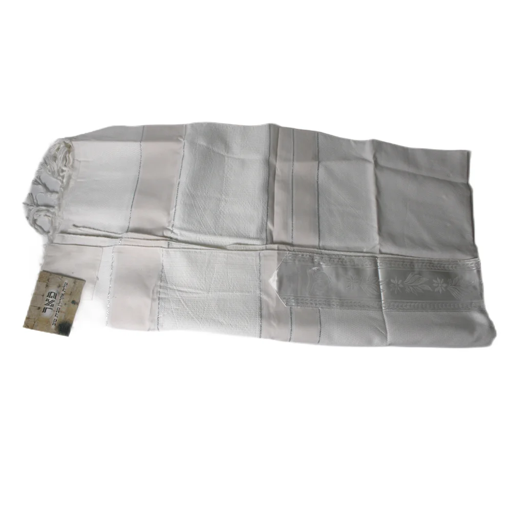 Messianic Tallit Shawl Jewish Prayer White Scarf Hanukkah With Bag 120x160cm Religious Talis Wraps Israel Gift