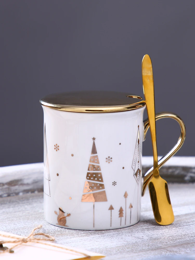 Набор керамических чашек фарфоровая тема созвездий Рождественская кружка LuckyMerry