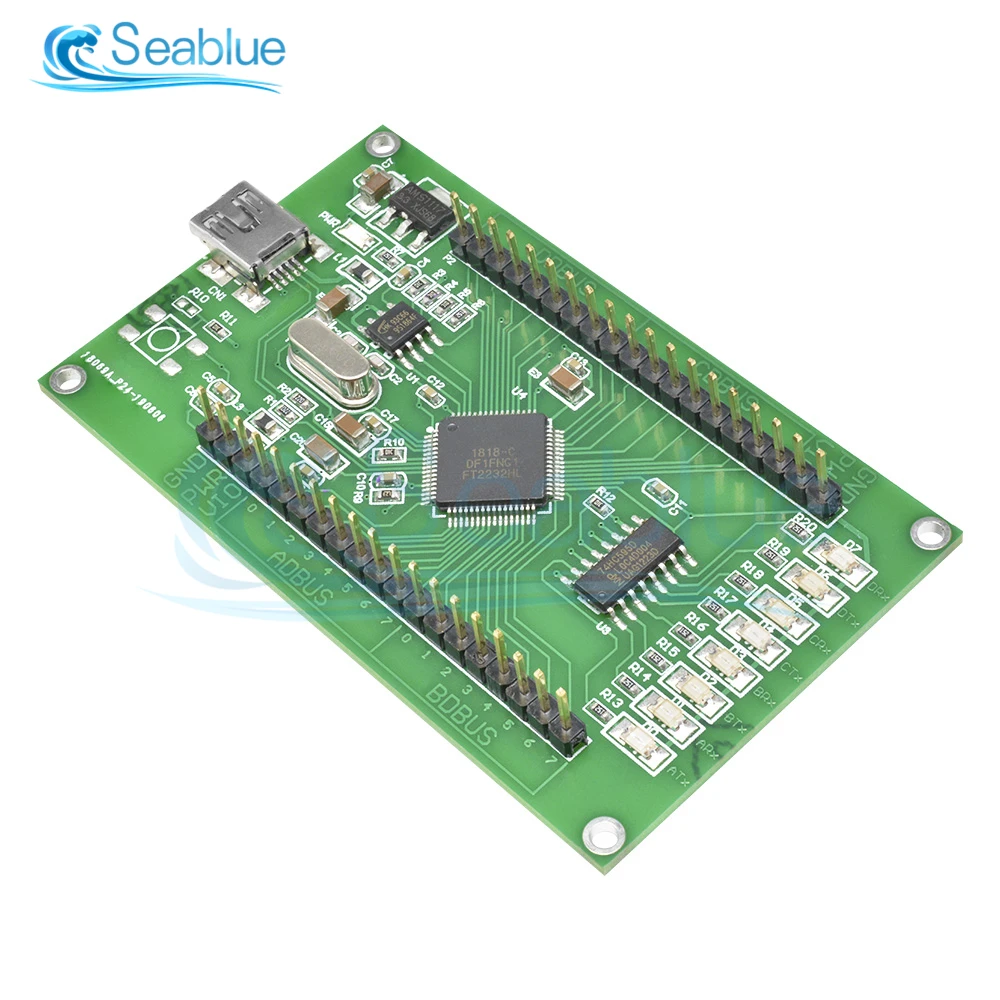 Макетная плата FT2232HL обучающая FT2232H Mini макетная высокоскоростной USB 2 0-SPI двойной