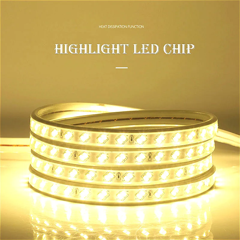 AC220V Светодиодные ленты гибкий светильник SMD 5630 120 180 светодиодный s/m