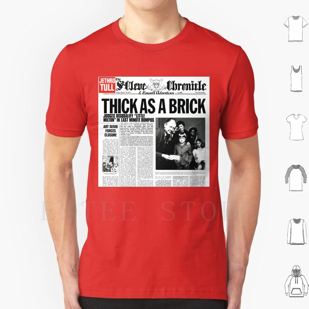 Jethro Tull-толстая как кирпич Хлопковая мужская футболка с принтом сделай сам Tull Aqualung
