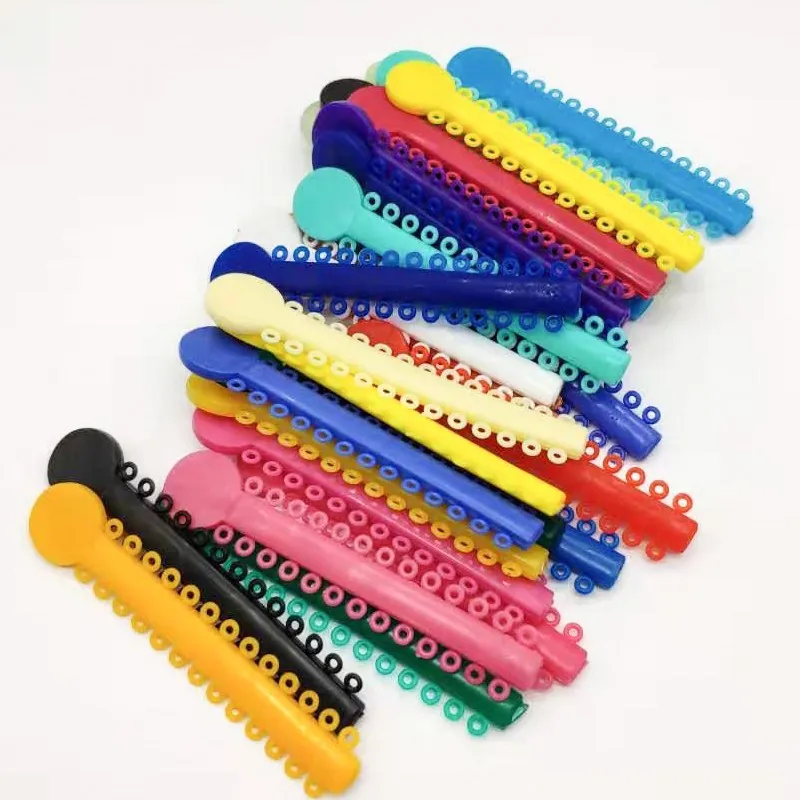 40 шт./упак. стоматологические галстуки Ортодонтические эластичные разноцветные