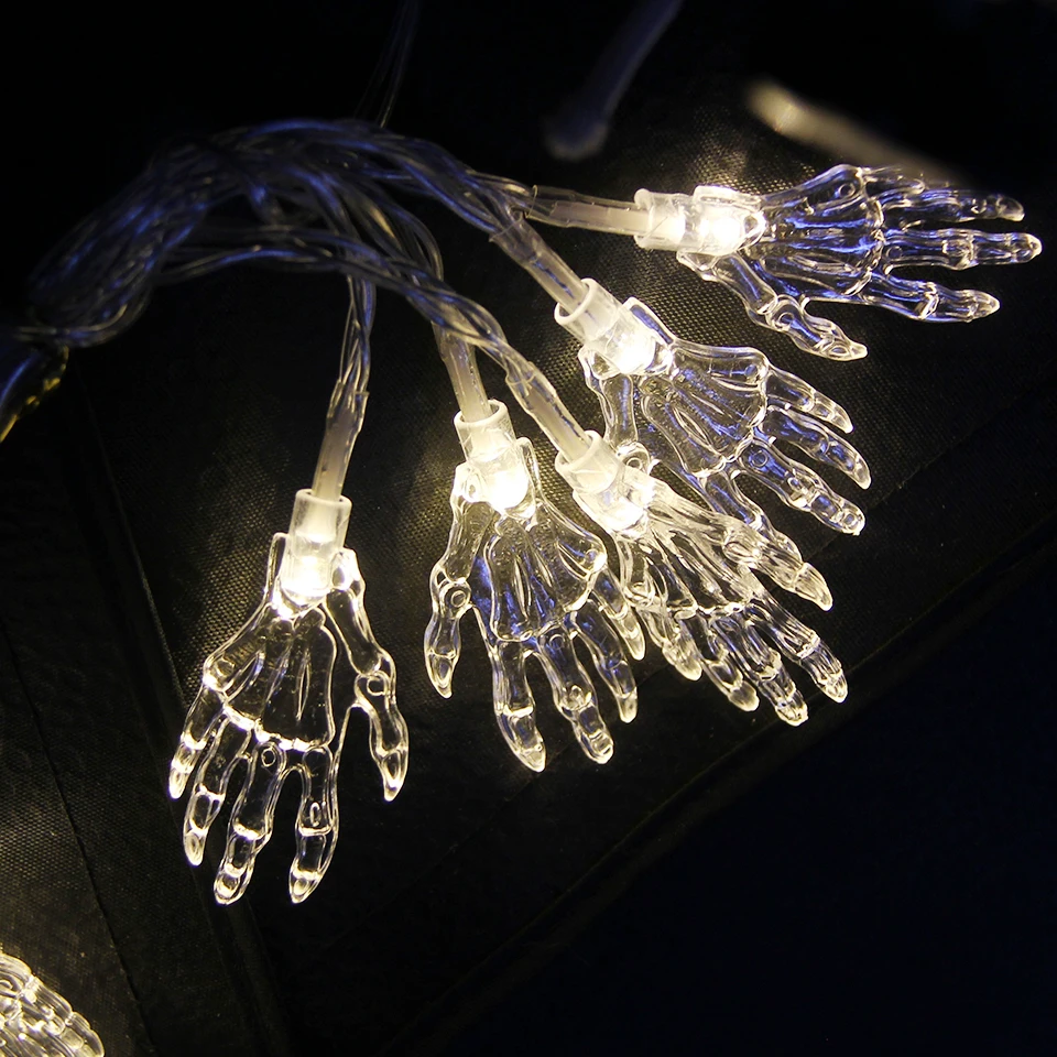 1 5 м 10 лампочек серии Хэллоуина светодиодные мини-лампочки мультяшный паук Тыква