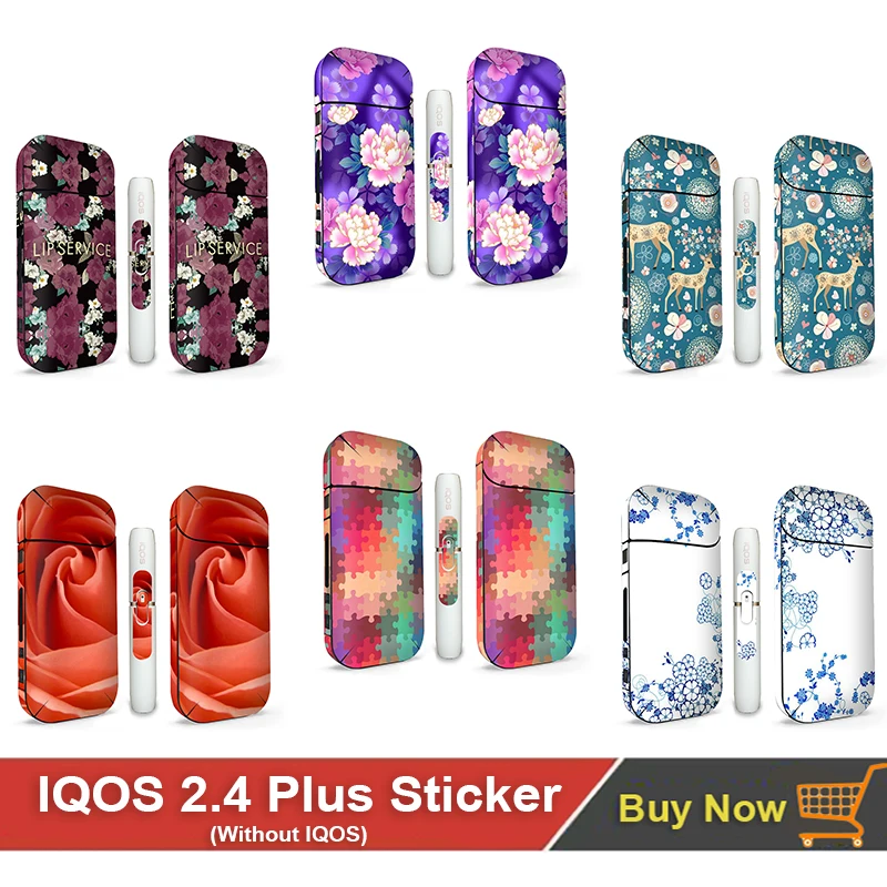 Очаровательный Цветочный узор 3 м клейкая Кожа Наклейка для iqos 2 4 плюс