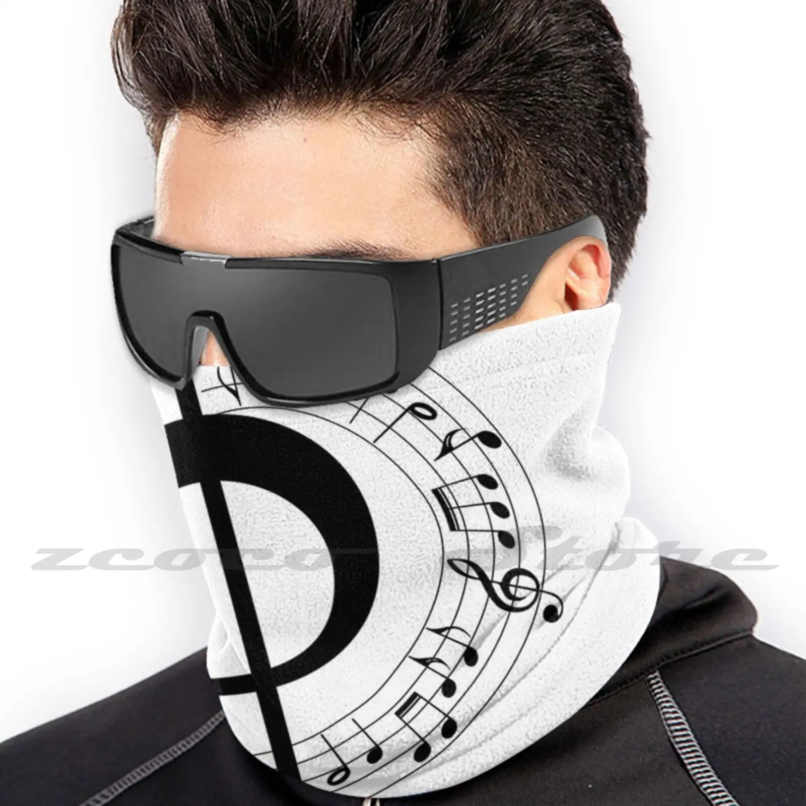 Музыкальная заметка с персонализированным рисунком вязаные головные уборы